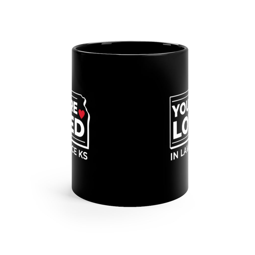 "YOU ARE LOVED ❤️ in Lawrence KS" Coffee + Tea Mug
